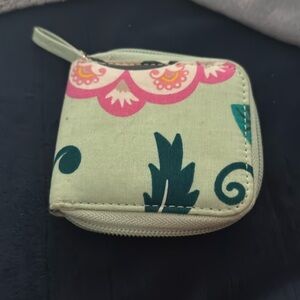 Vera Bradley lipstick/chapstick wallet with mirror.